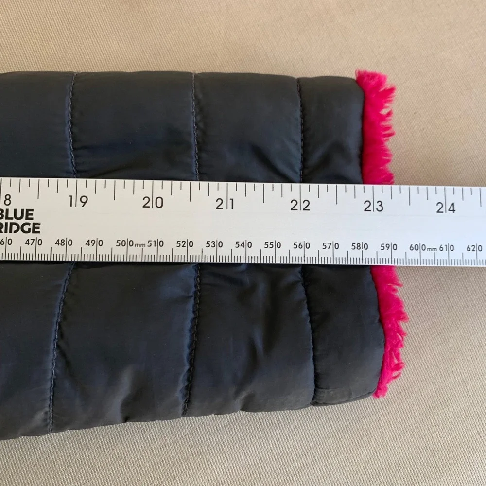 The North Face Girl‎ Youth XL 18 Reversible Mossbud Jacket Coat Grey Pink Fleece